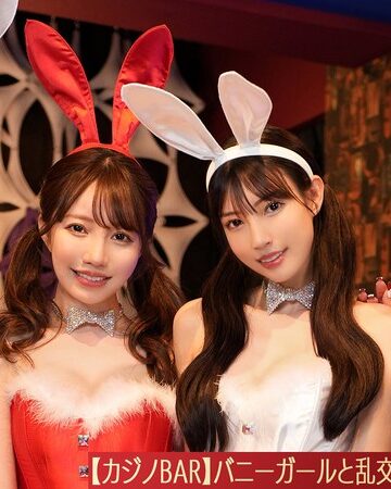 []【流出映像】 仕事終わりの貸し切りカジノでバニーガールと体験型カジノ！！！ トランプやルーレットで遊びながらお酒も入りフロアの中で大乱交party【りお、りえ、のぞみ、えりか】～りお＆りえ編～-巨乳